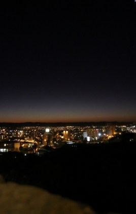 Sonnenuntergang über Windhuk - toll, nicht wahr?